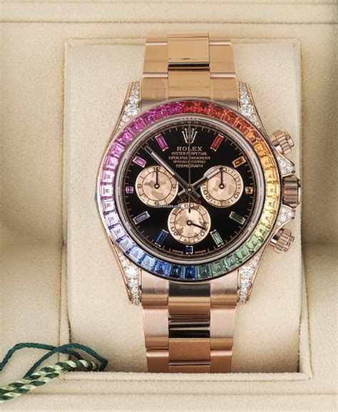 how many rolex daytona rainbow were made|rolex daytona diamonds.